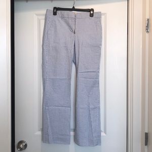 J Crew Seersucker Pants. Women’s size 6